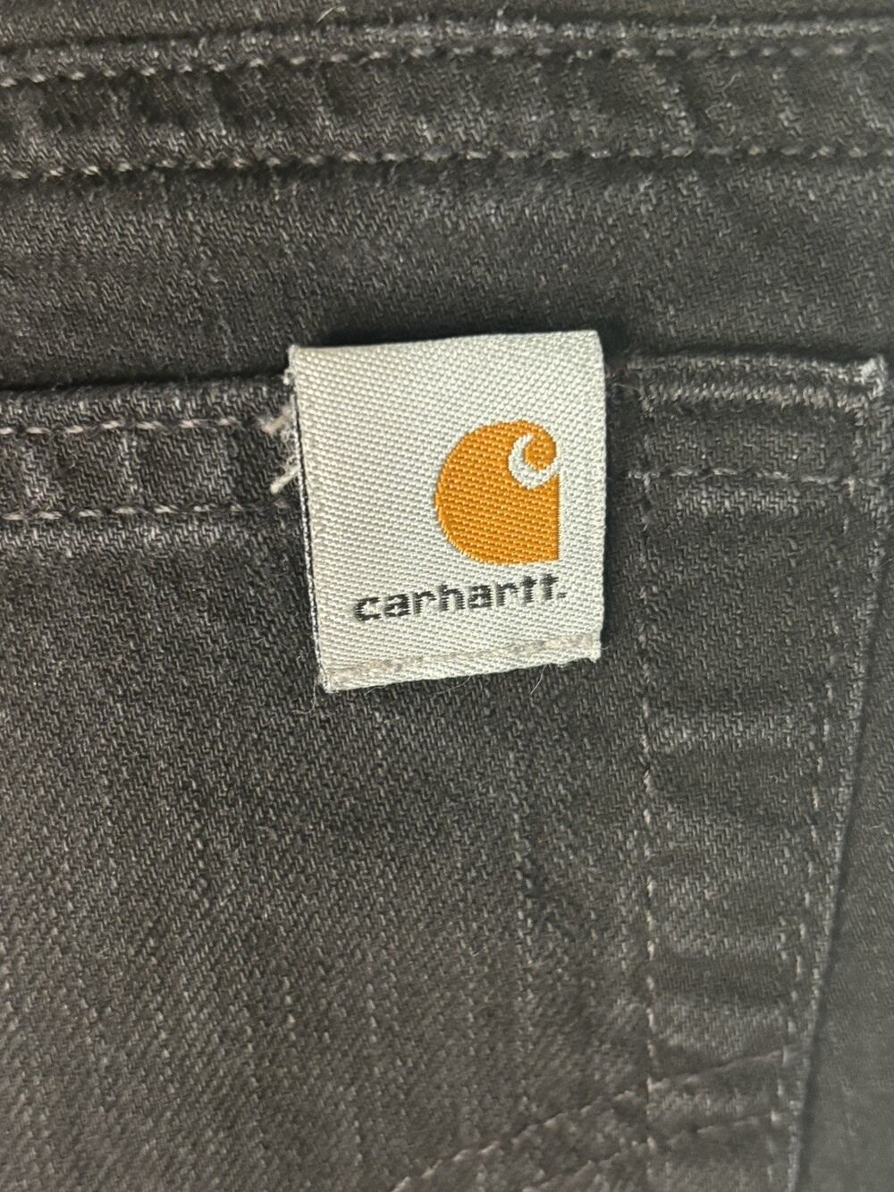 Carhartt Womens Jeans Size 8 x 30 Black Denim Curvy Fit Bootcut wbo40